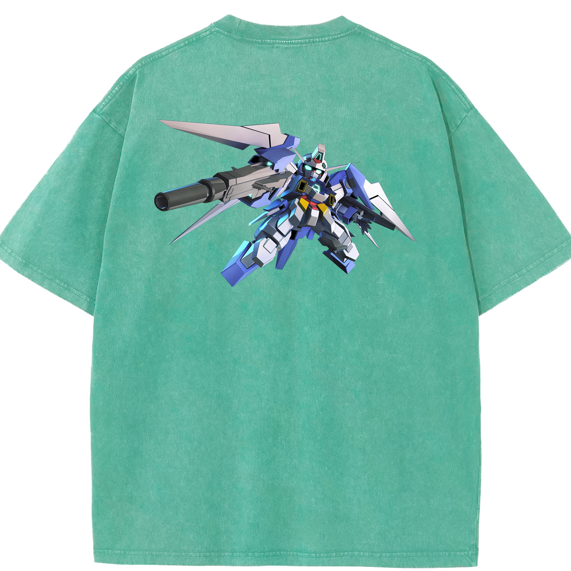 （画像用） 機動戦士ガンダム Mobile Suit Gundam 綿100% ヴィンテージ風 半袖Tシャツ（背面プリント）